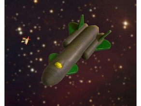 ev carraca escapar velocidad macintosh escala modelo ciencia ficción astronave 3d print model - Mito3D