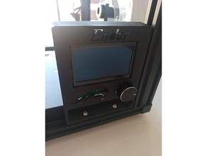 ender 5 pantalla monitor reubicación enjuagar cuadro 3d print model - Mito3D