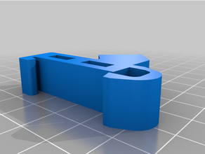 din Demiryolu USB yemek odası Kulp destek 3d print model - Mito3D