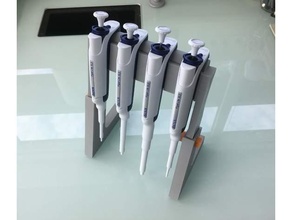 pipettes stand rainin xls biology holder lab laboratory equipment tools micropipette pipette 3d print model - Mito3D