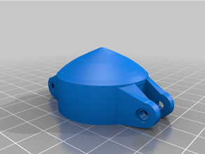 folding propeller bell mount 3d print model - Mito3D