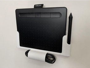 wacom Intuos Zeichnung Tablette Mauer montieren 3d print model - Mito3D