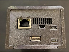 mister case v2 - ethernet plate compatible usb hub 21 bridge fpga 3d print model - Mito3D