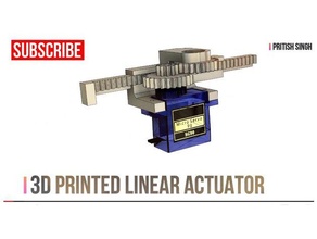 linear servo actuator positional control long travel 3d print model - Mito3D