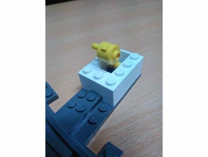 Lego pista cambiar interruptor palanca soporte reparar entrenar compatible 3d print model - Mito3D