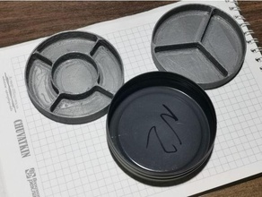 sencillo two stage apilado divisor pellets latas organizador pistola aire pcp 3d print model - Mito3D