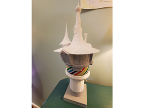 rapunzel torre Amazonas eco suporte 3d print model - Mito3D