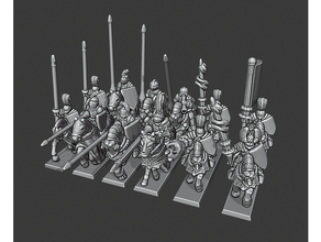 warmaster empire knights 10mm fantasy games miniature miniatures minis wargames warhammer 3d print model - Mito3D
