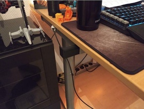 cuffia titolare supporto ikea Galante scrivania cuffie appendiabiti gancio 3d print model - Mito3D