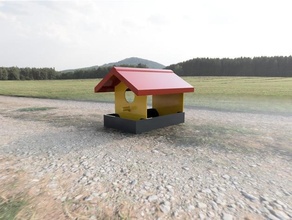 bird house birdhouse birdhousechallange birdhousechallenge challange challenge feeder 3d print model - Mito3D