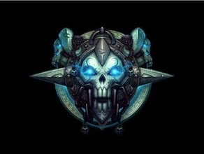 muerte Caballero clase salón cresta Warcraft Guau 3d print model - Mito3D