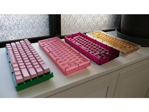 vampa 60 empilhado acrílico teclado caso bainha mecânico 3d print model - Mito3D