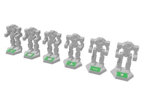 fighttech niebla guerra tokens americano mecha capnbishop dridge juego azar ayuda 3d print model - Mito3D