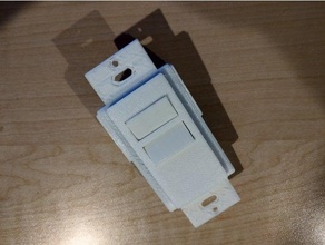 rca x10 remote decor wall switch mount 3d print model - Mito3D