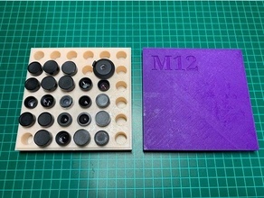 m12 lenses organizer 3d print model - Mito3D