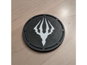 hollow knight - king's brand drink coaster 3d print model - Mito3D