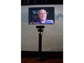 grand webcam supporter ligne lecture conférence vidéo Zoom 3d print model - Mito3D
