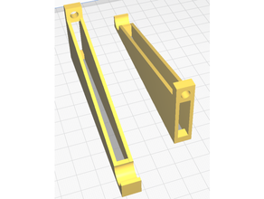 filamento carrete pared montar acortar soporte sencillo percha 3d print model - Mito3D