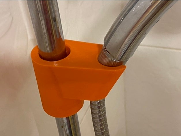 douche titulaire soutien conique 22mm tube salle bains cône accessoires 3D print model - Mito3D