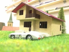 urban house tabakov - h0 scale 1 87 187 architecture diorama ho model 3d print model - Mito3D