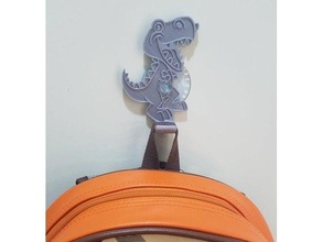 t-rex bag hook backpack rex 3d print model - Mito3D
