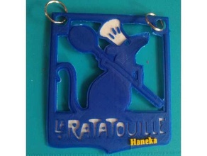 Ratatouille placa cabide Disney rato 3d print model - Mito3D