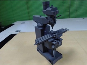 turret milling machine assembly mechanical toy mechinism spidermaker 3d print model - Mito3D
