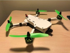 folding fpv drone dji mavic mini-inspired freestyle racing mini quadcopter 3d print model - Mito3D