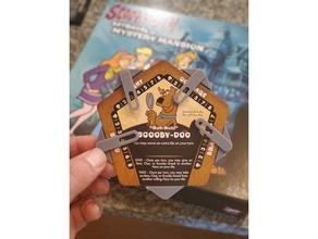 scooby doo betrayal mystery mansion - character card holder boardgames model 3d print model - Mito3D