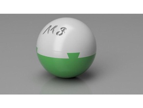 sphere impossible dovetail m3 puzzle 3d print model - Mito3D