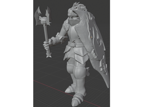 dragonborn cleric draconic dungeons dragons 3d print model - Mito3D
