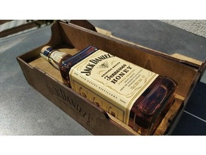 gift box jd70cl plywood laser cutting 4mm jackdaniels k40 engraving ply wooden 3d print model - Mito3D