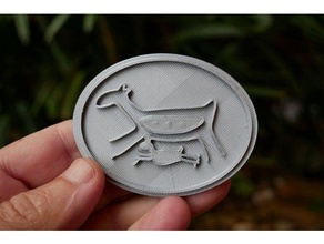 Capybara logo 3d print model - Mito3D