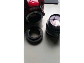reverse lens nikon 49mm 3d print model - Mito3D