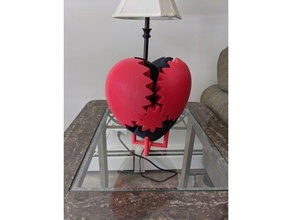 heart gears table mount 3d print model - Mito3D