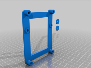 rpi 1u grille monter Solution montage rack 3d print model - Mito3D