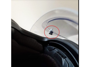 hjc rpha 70 pinlock casque épingle fermer clé visière 3d print model - Mito3D