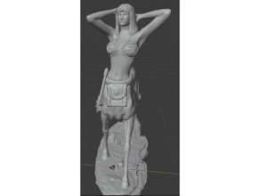Zentaur weiblich Zaubernden Dungeons Drachen 3d print model - Mito3D