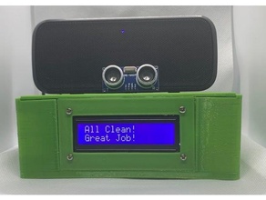 raspberry pi case ultrasonic sensor 16x2 lcd screen 3d print model - Mito3D