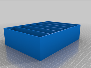 storage trays - 6 3 compartment 3d print model - Mito3D