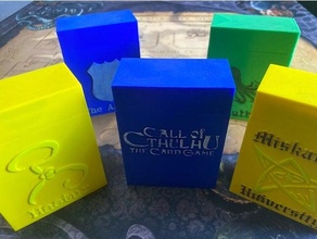 Cthulhu cartão jogos coberta caixas 3d print model - Mito3D