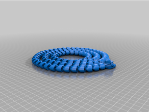 extra long articulated snake cowboy hat 3d print model - Mito3D