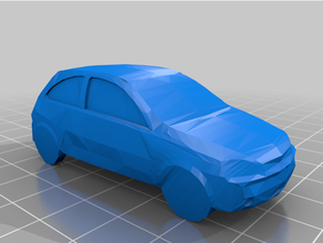 opel corsa coche vehiculo llavero 3d print model - Mito3D