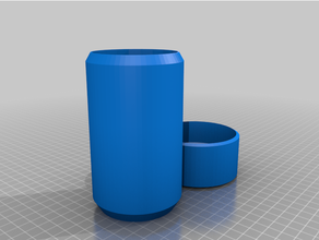cup holder change jar cupholder currency money 3d print model - Mito3D