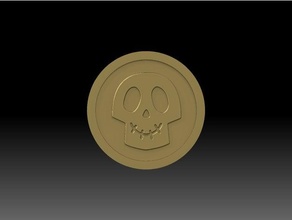 grimm charm coin keychain keyring 3d print model - Mito3D