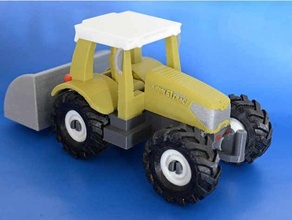 rigitrac tractor multi-color lego multicolor toy 3d print model - Mito3D