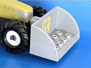 rigitrac loader multi-color lego multicolor toy tractor 3d print model - Mito3D
