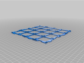4x4 customizable carcassonne tile grid karak 3d print model - Mito3D