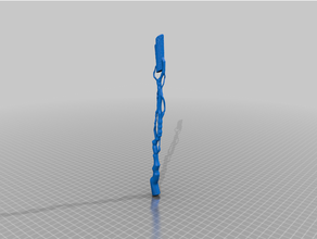 dnd magic item - wand lightning bolt prop 3d print model - Mito3D