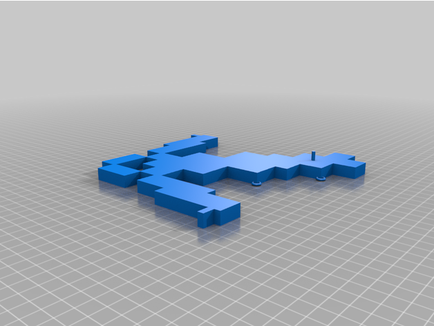 Minecraft arbalète 3D print model - Mito3D